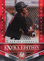 2012 Panini Elite Extra Edition #101 Carlos Correa Aspirations Die-Cut Baseball Card
