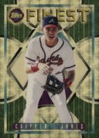 2022 Topps Finest Flashbacks #206 Chipper Jones SP-Superfractor 1/1 Baseball Card