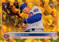 2022 Topps Chrome Update Sapphire Edition #8 Seiya Suzuki Gold Baseball Card
