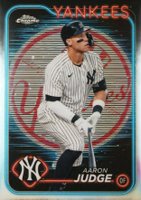 2024 Topps Chrome #50 Aaron Judge Lightboard Logo Baseball Card