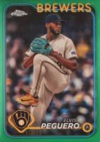2024 Topps Chrome Update #USC63 Elvis Peguero Green Refractor Baseball Card