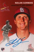 2023 Topps Chrome Platinum Anniversary Autographs #NG Nolan Gorman Baseball Card