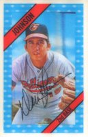 1972 Kellogg's #43e Dave Johnson Err-Lifetime AB 3110 Avg .262 Baseball Card