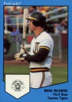 1989 Procards Tacoma Tigers #1537 Mark McGwire Baseball Card