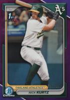 2024 Bowman Draft #BDC56 Nick Kurtz Chrome-Purple Refractor Baseball Card