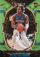2022 Panini Select #87 Jaden Ivey Neon Green Basketball Card