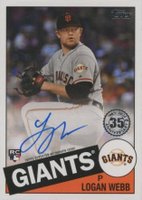 2020 Topps 1985 Topps 35th Anniversary Autographs #85ALW Logan Webb Baseball Card