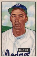1951 Bowman #224 Billy Cox Baseball Card