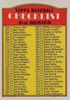 1972 O-Pee-Chee #251 Checklist 264-394 Small Print on Front Baseball Card