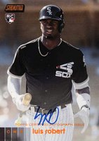 2020 Stadium Club Autographs #ALR Luis Robert Orange Baseball Card