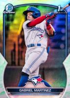 2023 Bowman Chrome Prospects #BCP45 Gabriel Martinez Lunar Glow Refractor Baseball Card