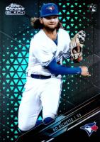 2020 Topps Chrome Black #81 Bo Bichette Green Refractor Baseball Card