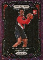 2023 Panini Prizm #141 Scoot Henderson Purple Fast Break Basketball Card