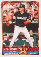 2024 Topps Throwback Thursday #88 Gunnar Henderson Baseball Card