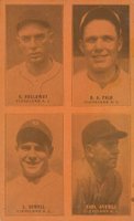 1929 Exhibits Four-on-one #5 Averill/Falk/Holloway/Sewell Baseball Card