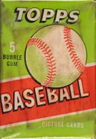 1955 Topps #WP Wax Pack 5 Cent Baseball Card