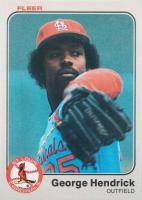 1983 Fleer #7 George Hendrick Baseball Card