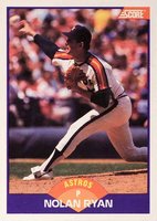 1989 Score #300 Nolan Ryan Baseball Card
