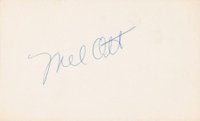 1999 Hall of Fame Autographs # Mel Ott Index Card Baseball Card