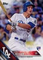 2016 Topps #85 Corey Seager Batting Baseball Card