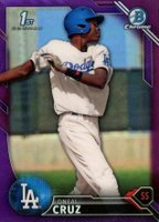 2016 Bowman Chrome Prospects #BCP204 Oneal Cruz Purple Refractor Baseball Card