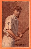 1910 Orange Borders # Ty Cobb Baseball Card