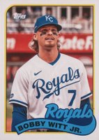 2023 Topps Archives 1989 Doubleheaders #89DH21 Bobby Witt Jr./George Brett Baseball Card