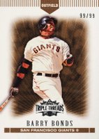 2007 Topps Triple Threads #75 Barry Bonds Gold Baseball Card