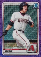 2020 Bowman Chrome Mega Box #BCP181 Daulton Varsho Purple Refractor Baseball Card