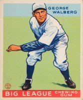 1933 Goudey #183 George Walberg Baseball Card
