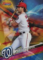 2017 Bowman's Best #31 Bryce Harper Gold Refractor Baseball Card