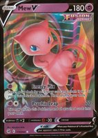 2021 Pokemon Sword & Shield Fusion Strike #113 Mew V TCG Card
