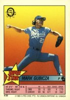 1989 O-Pee-Chee Stickers #26/94/178 Mark Gubicza/Gary Carter/Brian Downing Baseball Card