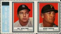 1962 Topps Stamp Panels # Kaline/Hoak Baseball Card