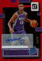 2022 Panini Donruss #204 Keegan Murray Rated Rookie Signature-Red Choice Basketball Card