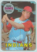 1969 Topps #414 Duke Sims Baseball Card
