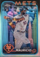 2024 Topps Chrome #28 Ronny Mauricio Big Apple Refractor Baseball Card