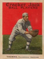 1914 Cracker Jack #34 Ira Thomas Baseball Card