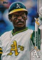 2020 Topps #309 Rickey Henderson SP Baseball Card