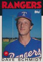 1986 Topps #79 Dave Schmidt Baseball Card