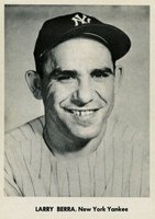 1961 Jay Publishing # Yogi Berra Portrait-Chest Baseball Card