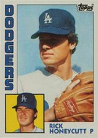 1984 Topps #222 Rick Honeycutt Baseball Card