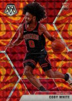 2019 Panini Mosaic #211 Coby White Reactive Orange Basketball Card