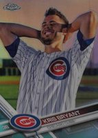 2017 Topps Chrome #1 Kris Bryant No Hat-Refractor Baseball Card