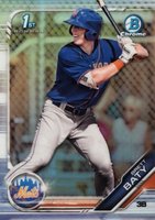 2019 Bowman Draft #BDC39 Brett Baty Chrome-Refractor Baseball Card