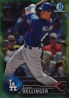 2016 Bowman Chrome Prospects #BCP182 Cody Bellinger Green Refractor Baseball Card