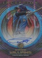 2022 Bowman Inception Prospect Autographs #PACW Carson Williams Fuchsia Foil Baseball Card