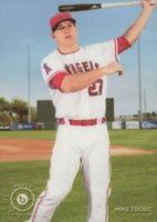 2016 Topps Legacies Vault Metals #VM-48 Mike Trout Baseball Card