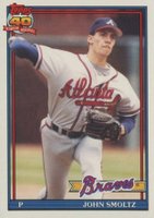 1991 O-Pee-Chee #157 John Smoltz Baseball Card
