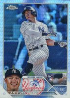 2023 Topps Chrome #4 Anthony Volpe Prism Refractor Baseball Card